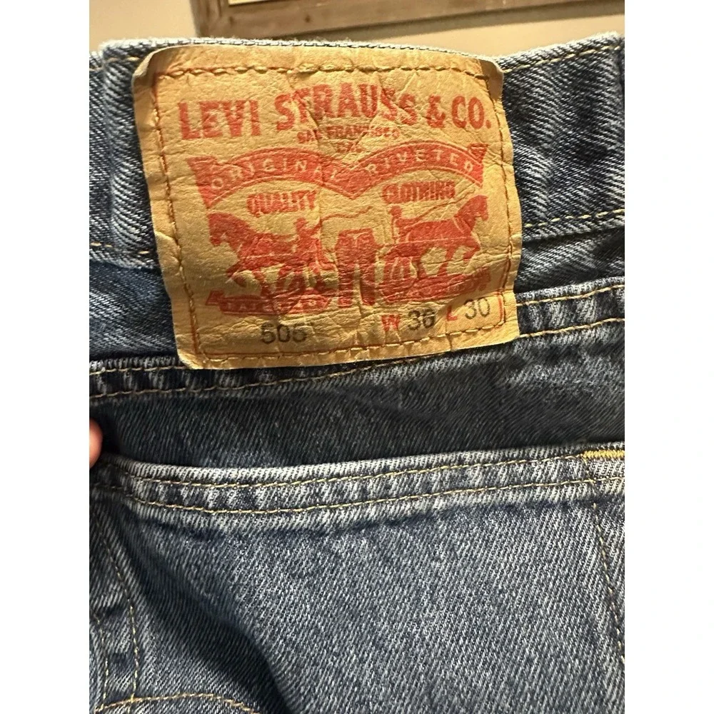 Levi's‎ 505 Regular Fit Jean for Men, Size 36x30 inch